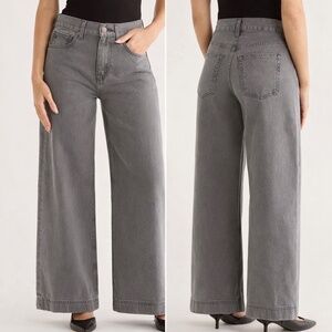 Étical Devon Wide Leg Jeans Women’s Size 27 Gray High Rise Sustainable Denim